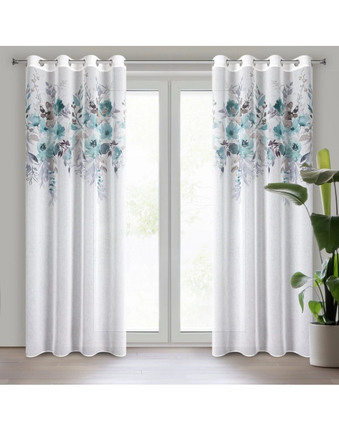 Zdjęcie: Zasłona gotowa D91 Greta 140x250 cm biały EUROFIRANY