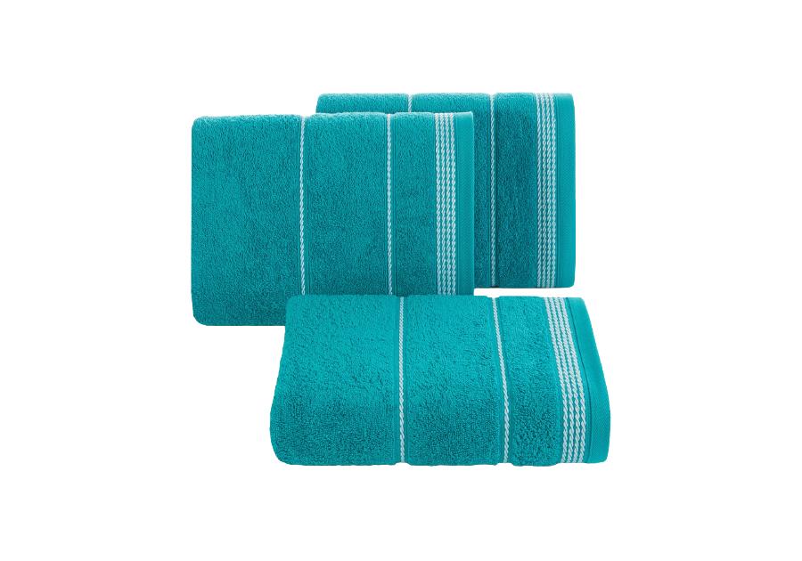 Zdjęcie: Ręcznik kąpielowy 90x50 turkusowy bawełna EUROFIRANY