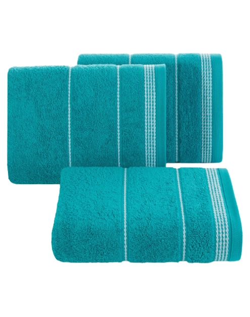 Zdjęcie: Ręcznik kąpielowy 90x50 turkusowy bawełna EUROFIRANY