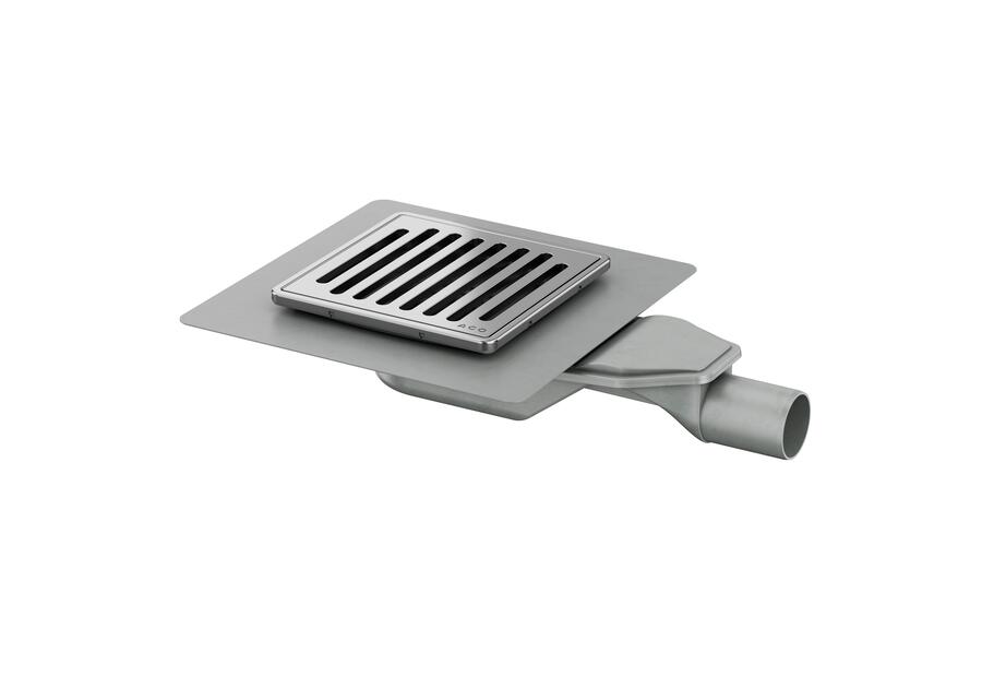 Zdjęcie: Wpust 150x150 z kołnierzem, odpływ poziomy DN=40, h=64 mm MG Gully ACO
