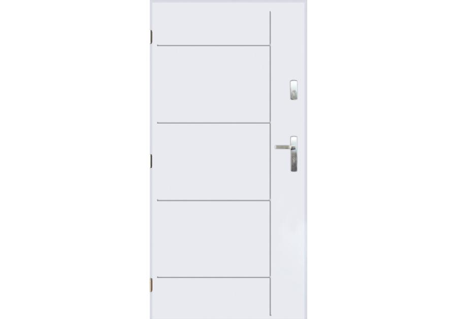 Zdjęcie: Drzwi zewnętrzne detroit biały 90l komplet PANTOR
