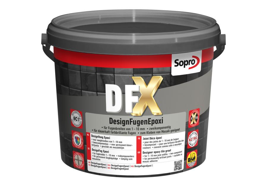 Zdjęcie: Fuga Epoxy Design DFX jasny szary 3 kg SOPRO