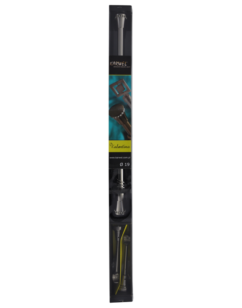 Zdjęcie: Karnisz pojedynczy Valentina fi 19 mm - 320 cm tubo nikiel KARWEL