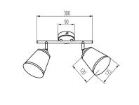 Zdjęcie: Oprawa oświetleniowa KB Tacity EL-2I E14 KINGBERRY
