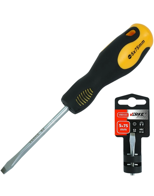 Zdjęcie: Wkrętak płaski 5x75 mm S2 VERKE PREMIUM