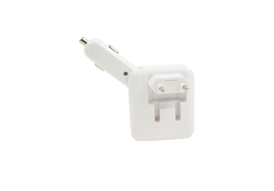 Zdjęcie: Ładowarka samochodowa i ścienna 2xUSB, 2.1A Combine BOTTARI