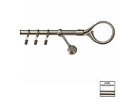 Zdjęcie: Karnisz pojedynczy Zeus fi 19 mm - 200 cm hak nikiel KARWEL