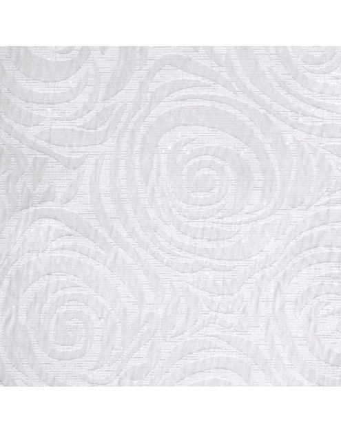 Zdjęcie: Zasłona Marlen 140x250 cm bialo-srebrna na przelotkach EUROFIRANY