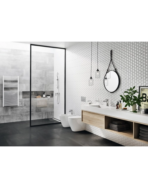 Zdjęcie: Bateria bidetowa stojąca Algeo Square FERRO