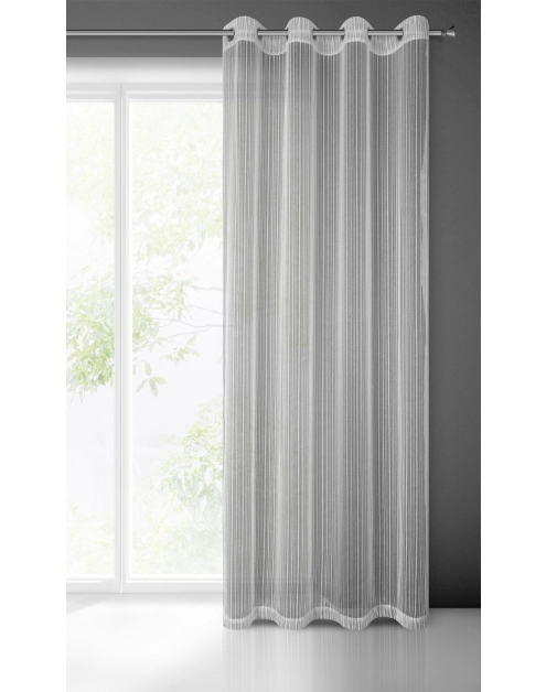 Zdjęcie: Firana gotowa Noelia 140x250 cm srebrny EUROFIRANY