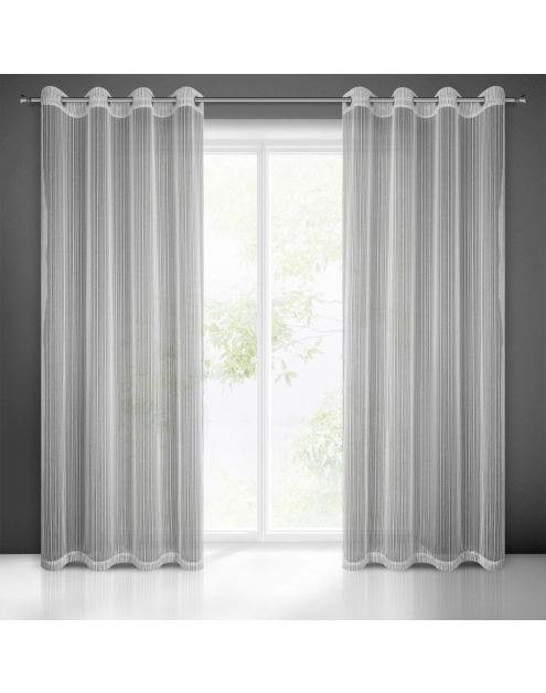 Zdjęcie: Firana gotowa Noelia 140x250 cm srebrny EUROFIRANY