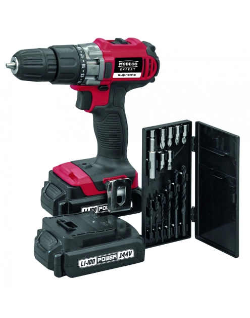 Zdjęcie: Wiertarko-wkrętarka akumulatorowa 14,4 V Li-Ion MODECO EXPERT