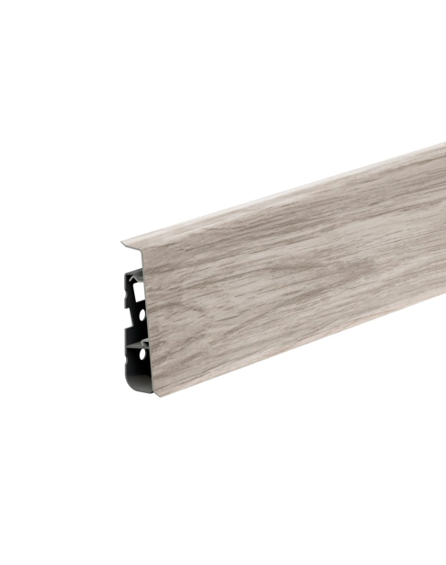 Zdjęcie: Listwa przypodłogowa PVC Hi Line Prestige 2,2x7,5 cm 2,50 m Dąb Hokaido Mat CEZAR