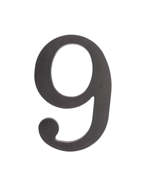Zdjęcie: Cyfra 9 plastikowa czarna 180 mm METRO