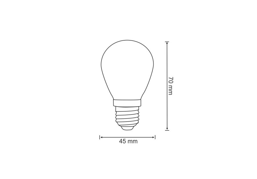 Zdjęcie: Żarówka LED S14 E27 36V 0,5W 2200K filam 2 szt. POLUX