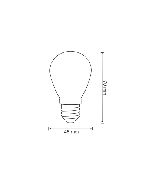 Zdjęcie: Żarówka LED S14 E27 36V 0,5W 2200K filam 2 szt. POLUX