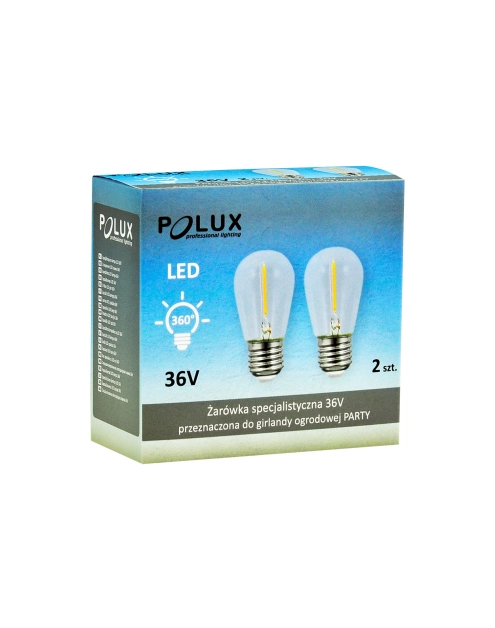 Zdjęcie: Żarówka LED S14 E27 36V 0,5W 2200K filam 2 szt. POLUX