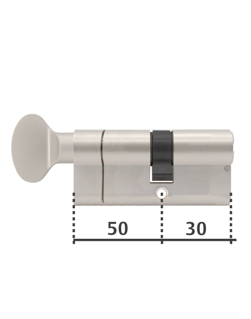 Zdjęcie: Wkładka z gałką Y2100 30/50G satyna YALE