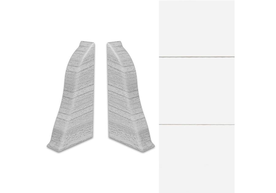 Zdjęcie: Zakończenie lewe i prawe do listwy LM55 biały mat ARBITON