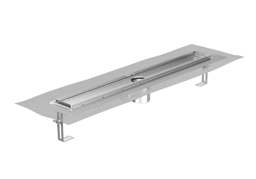 Zdjęcie: Odpływ liniowy 800 mm, h=79 mm, z kołnierzem poziomym ShowerDrain E+ ACO