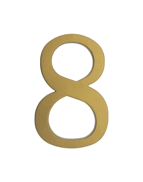 Zdjęcie: Cyfra 8 plastikowa, złota, 180 mm METRO