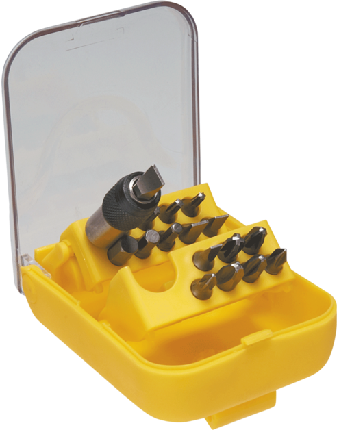 Zdjęcie: Końcówki wkrętakowe z uchwytem, zestaw 18 sztuk TOPEX