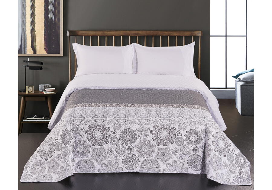 Zdjęcie: Narzuta Alhambra wh+grey 220x240 cm DECOKING