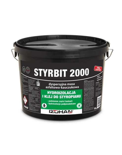 Zdjęcie: Masa asfaltowo-kauczukowa Styrbit 2000, 10 kg dyspersyjna IZOLEX