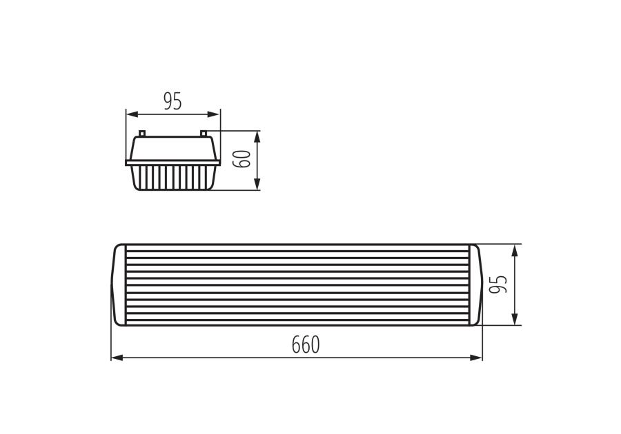Zdjęcie: Oprawa pyłoszczelna Dicht 4LED NP 218/PS MILEDO