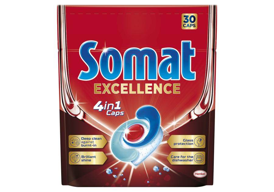 Zdjęcie: Tabletki do zmywarki Excellence 4w1 - 30 szt. SOMAT