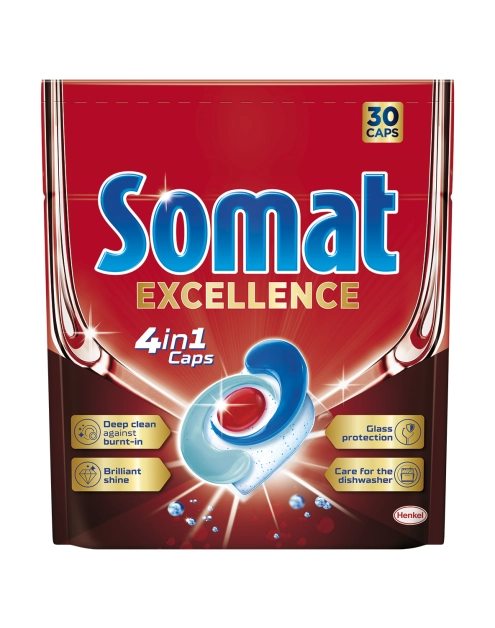 Zdjęcie: Tabletki do zmywarki Excellence 4w1 - 30 szt. SOMAT