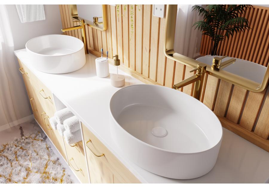 Zdjęcie: Umywalka nablatowa Astri Trend 55 cm owalna INVENA