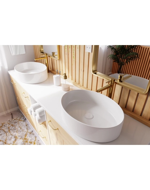 Zdjęcie: Umywalka nablatowa Astri Trend 55 cm owalna INVENA