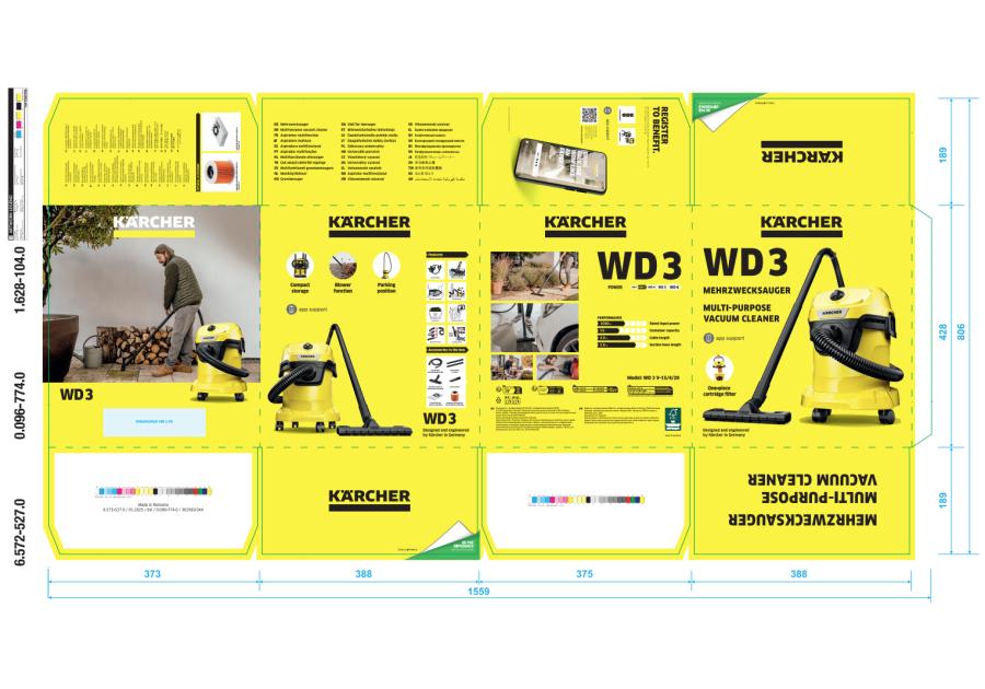 Zdjęcie: Odkurzacz uniwersalny WD 3 V-15/4/20 1.628-104.0 KARCHER