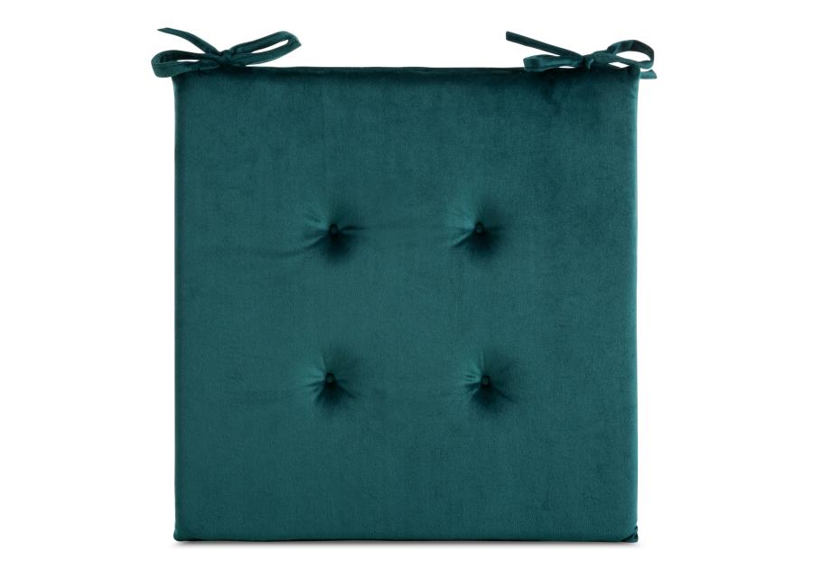 Zdjęcie: Poduszka na siedzisko Gaja 40x40x3 cm ciemny turkus EUROFIRANY