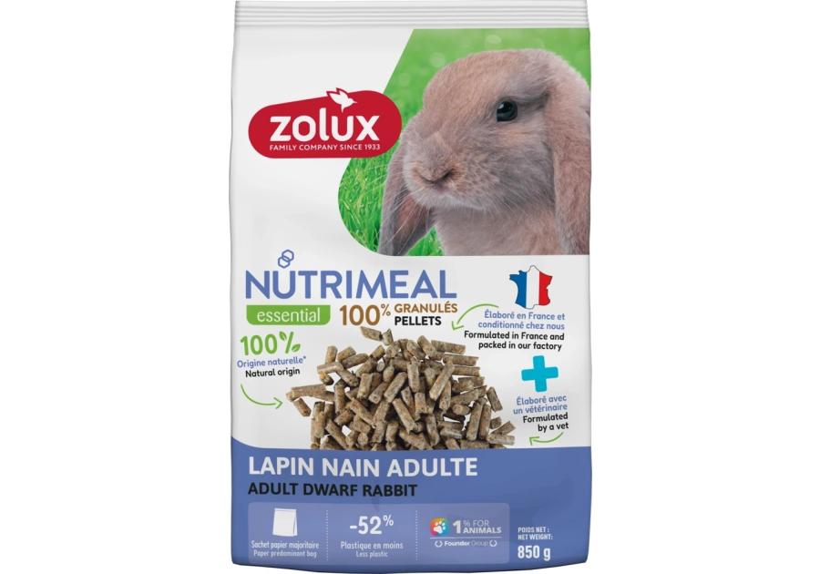Zdjęcie: Karma granulat dla królika miniaturki adult Nutrimeal 850 g ZOLUX