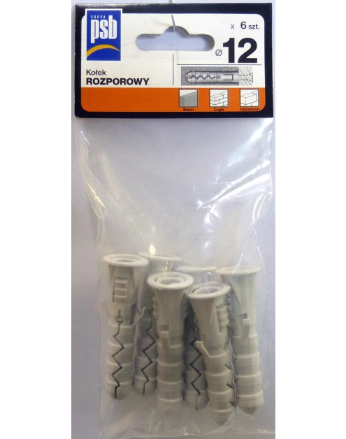 Zdjęcie: Kołek rozporowy 12 mm - 6 szt. SILA