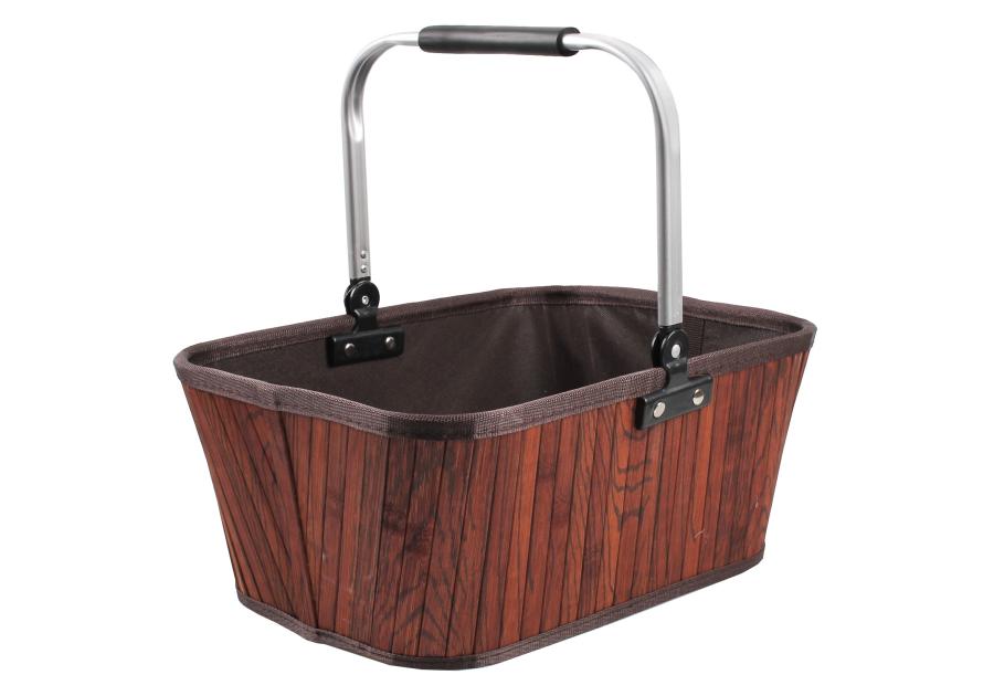 Zdjęcie: Kosz zakupowy bambusowy LQ-KCB17.BR brązowy TIN TOURS