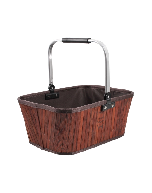 Zdjęcie: Kosz zakupowy bambusowy LQ-KCB17.BR brązowy TIN TOURS