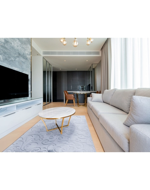 Zdjęcie: Dywan Alaska 120x170 cm liście ciemny szary MULTI-DECOR