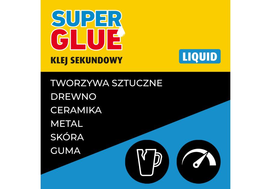 Zdjęcie: Klej sekundowy Super Glue liquid 3 g + 3 g SOUDAL