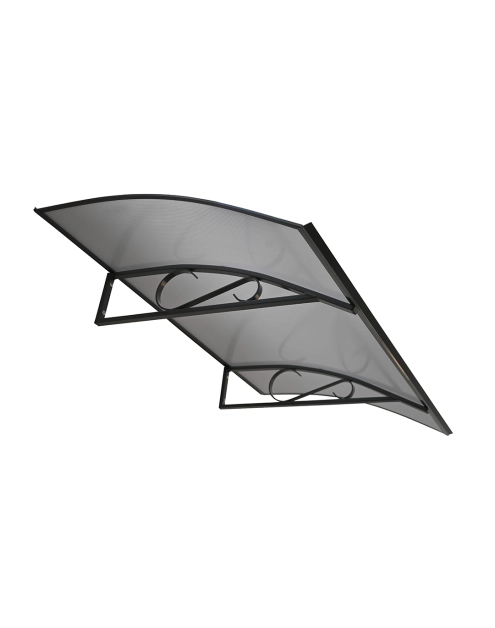 Zdjęcie: Daszek Arco antracyt 150x90x25 cm, profile RAL 7016, płyta antracyt ROBELIT