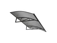 Zdjęcie: Daszek Arco antracyt 150x90x25 cm, profile RAL 7016, płyta antracyt ROBELIT