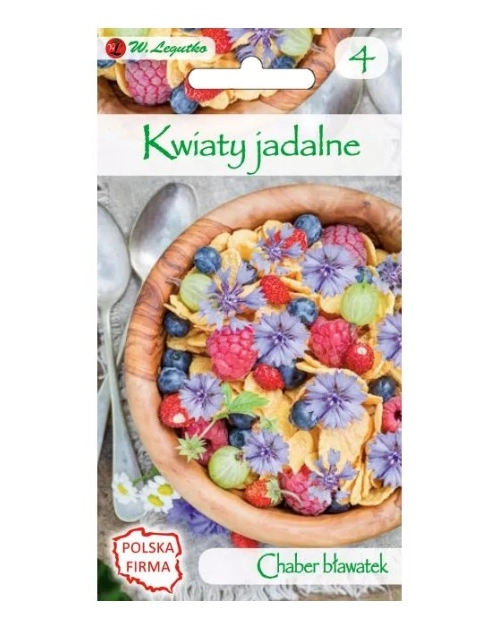 Zdjęcie: Kwiaty jadalne - Chaber bławatek niebieski 1 g W.LEGUTKO