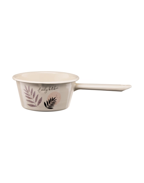 Zdjęcie: Rondel emaliowany z rączką Flores 14 cm/0,6 L wzór 3 GALICJA