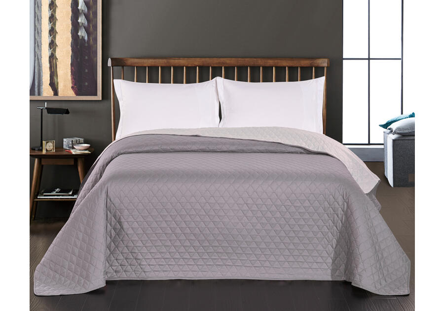 Zdjęcie: Narzuta Axel steel+silver 170x270 cm DECOKING