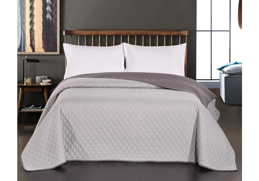 Zdjęcie: Narzuta Axel steel+silver 170x270 cm DECOKING