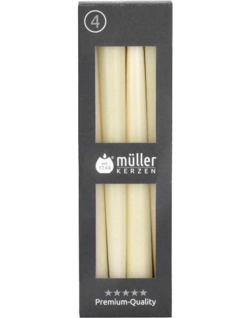Zdjęcie: Świeca świecznikowa 4 szt. waniliowa MUELLER