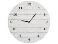 Zdjęcie: Zegar Glassclock 30 cm Gc019 White Brick STYLER