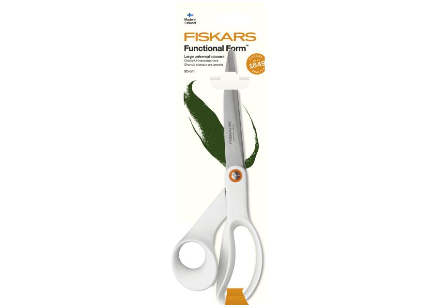 Zdjęcie: Nożyczki uniwersalne FF 25 cm białe FISKARS